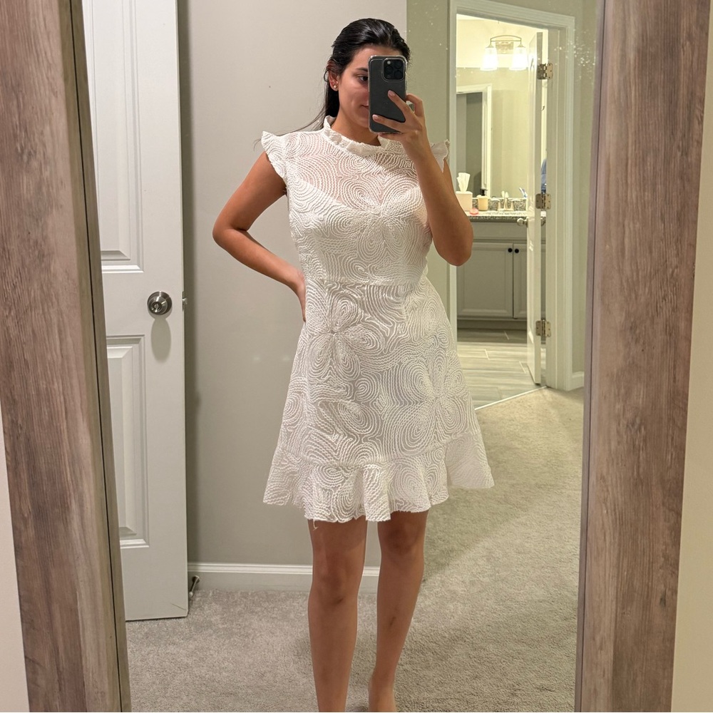 Anthropologie White Dress - Picture 6 of 7